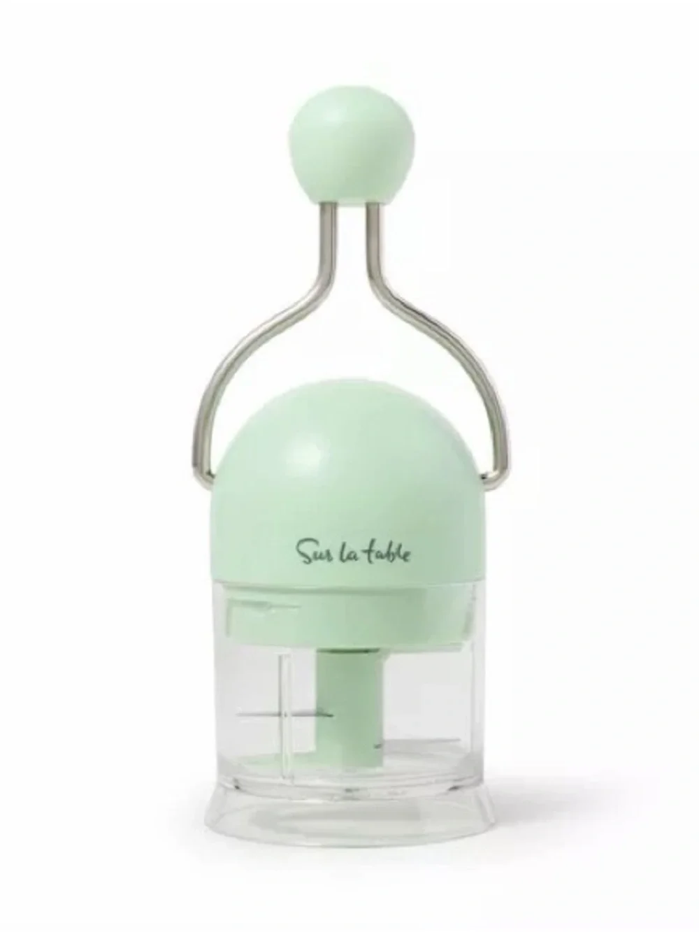 Sur La Table Ratchet Ginger & Garlic chopper in Sage